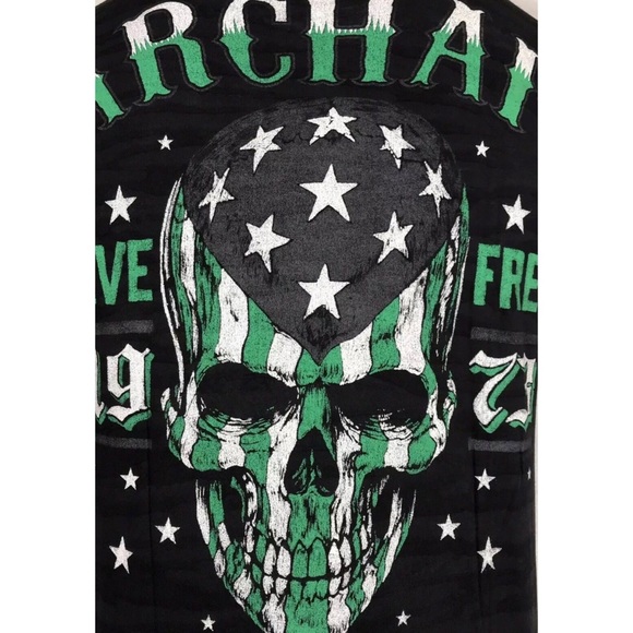ARCHAIC by AFFLICTION Mens T-Shirt FLAG SMASHER - Picture 7 of 8